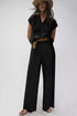 Knitted V Neck Sweater and Casual Pants Set